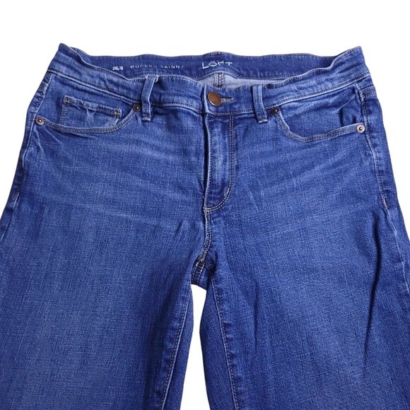LOFT Womens Modern Skinny Jeans 28 Medium Wash Low Rise Stretch - Picture 5 of 9